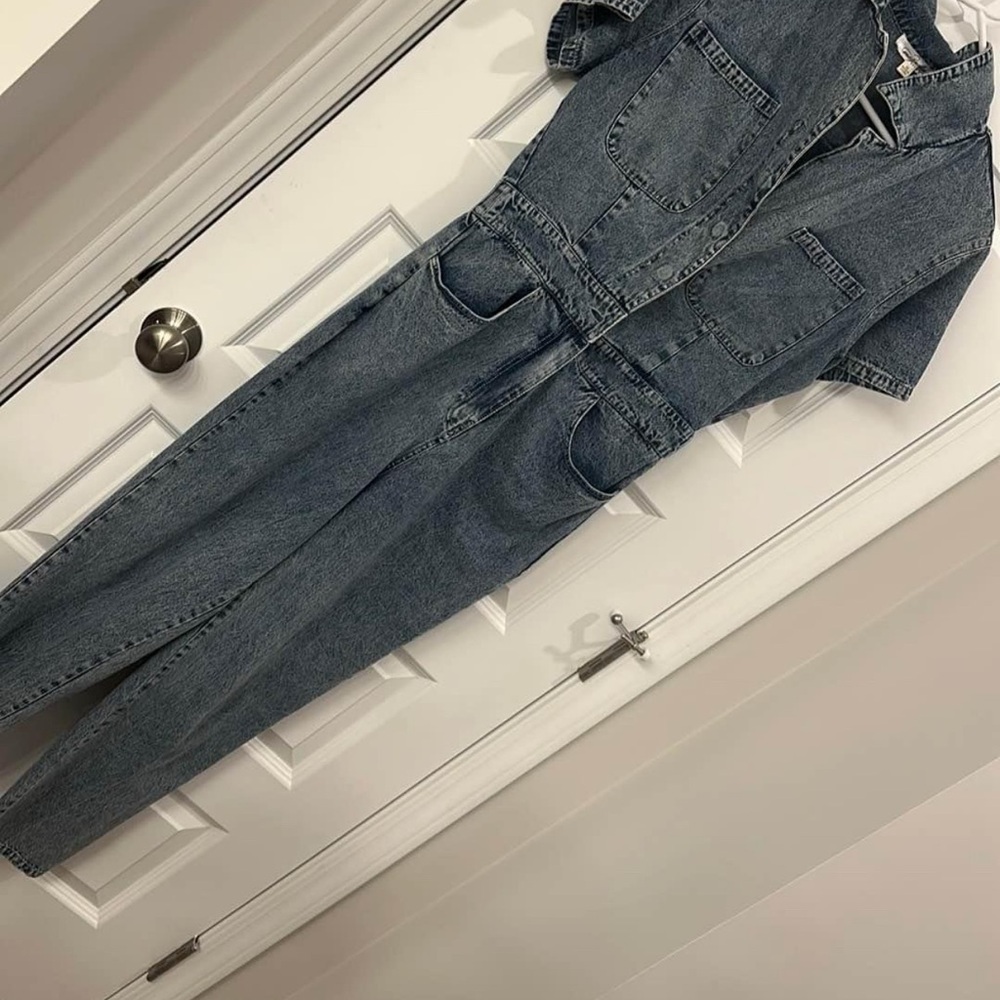 Women's Blue Denim Jumpsuit